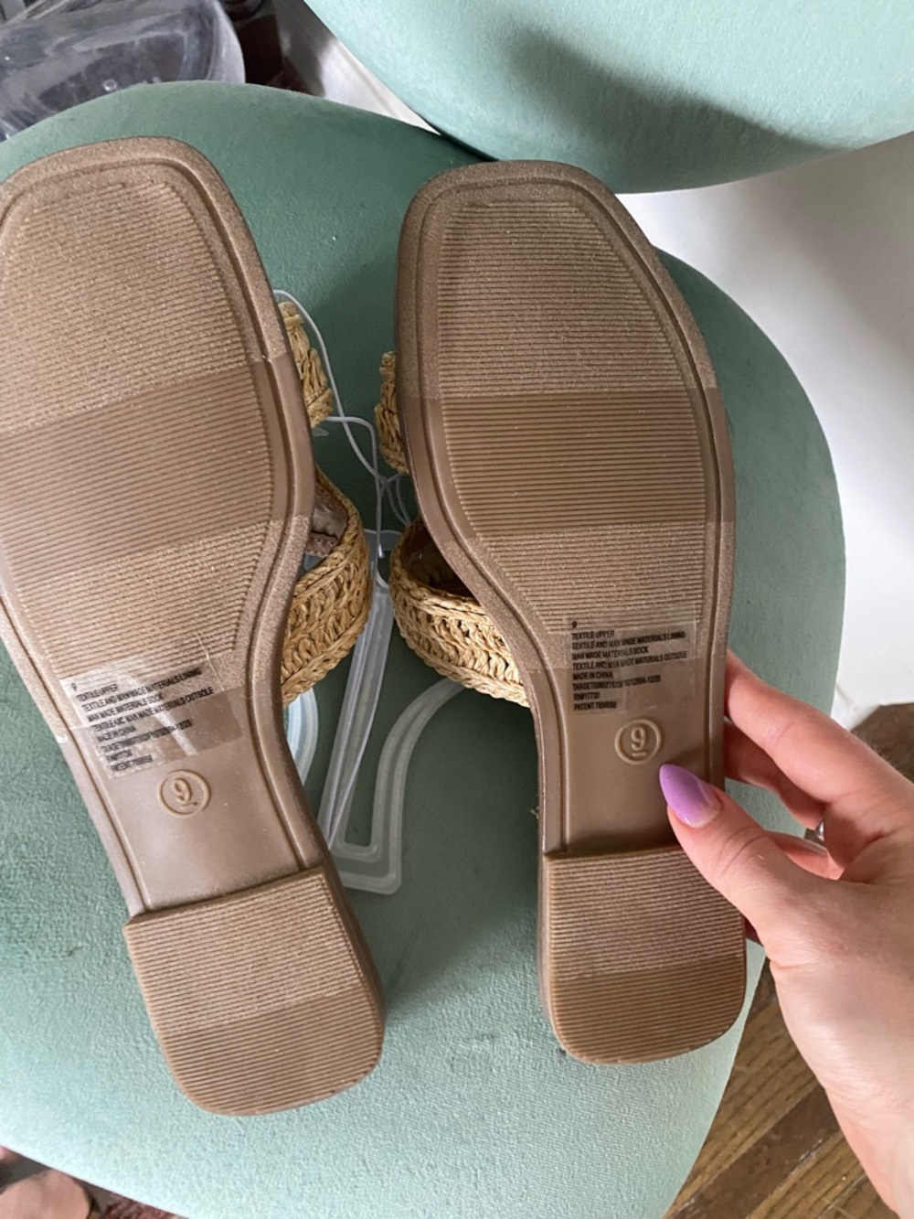 a new day Braided Raffia Slide Sandals - Natural Tan - Picture 4 of 4